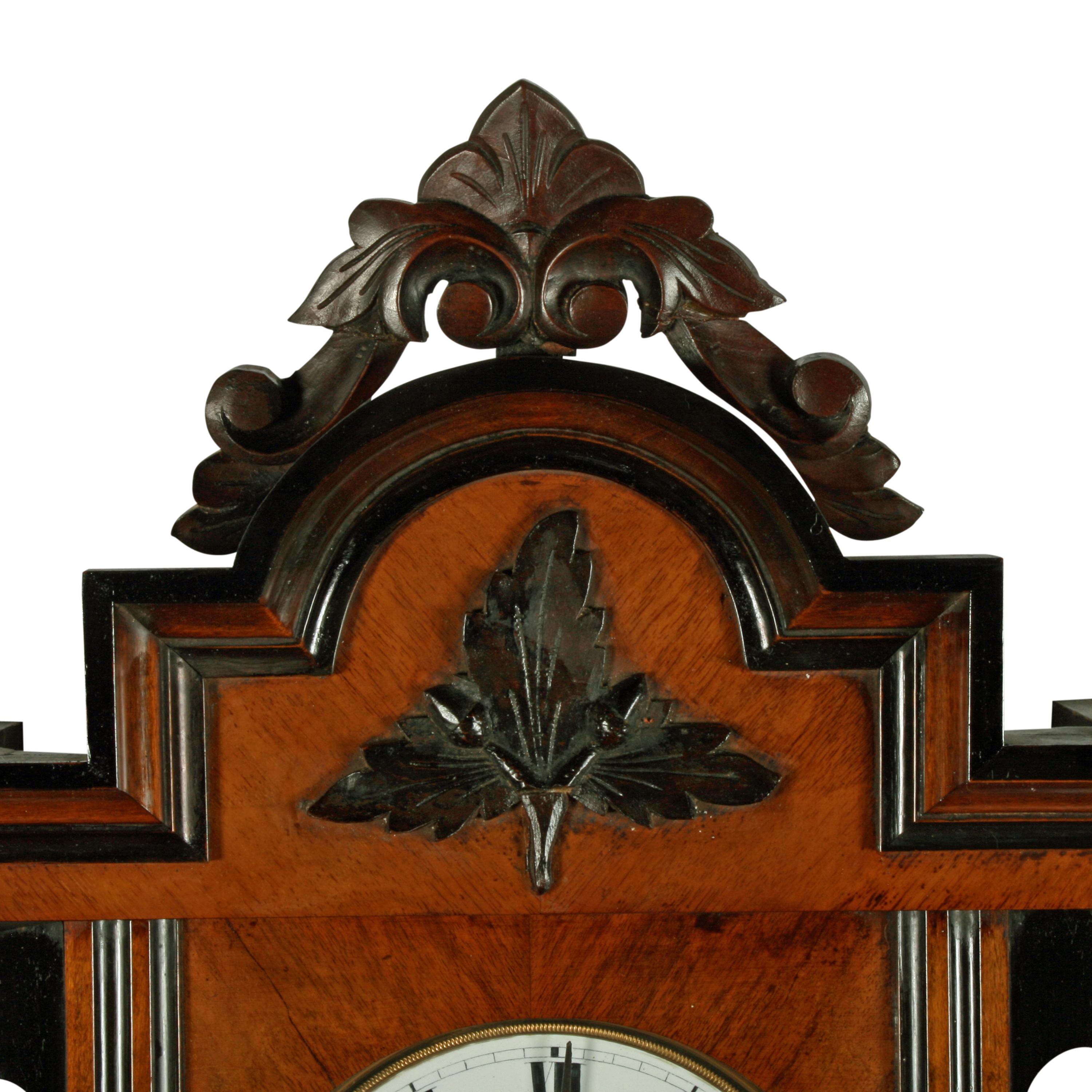 19th Century Vienna Wall Clock For Sale at 1stDibs