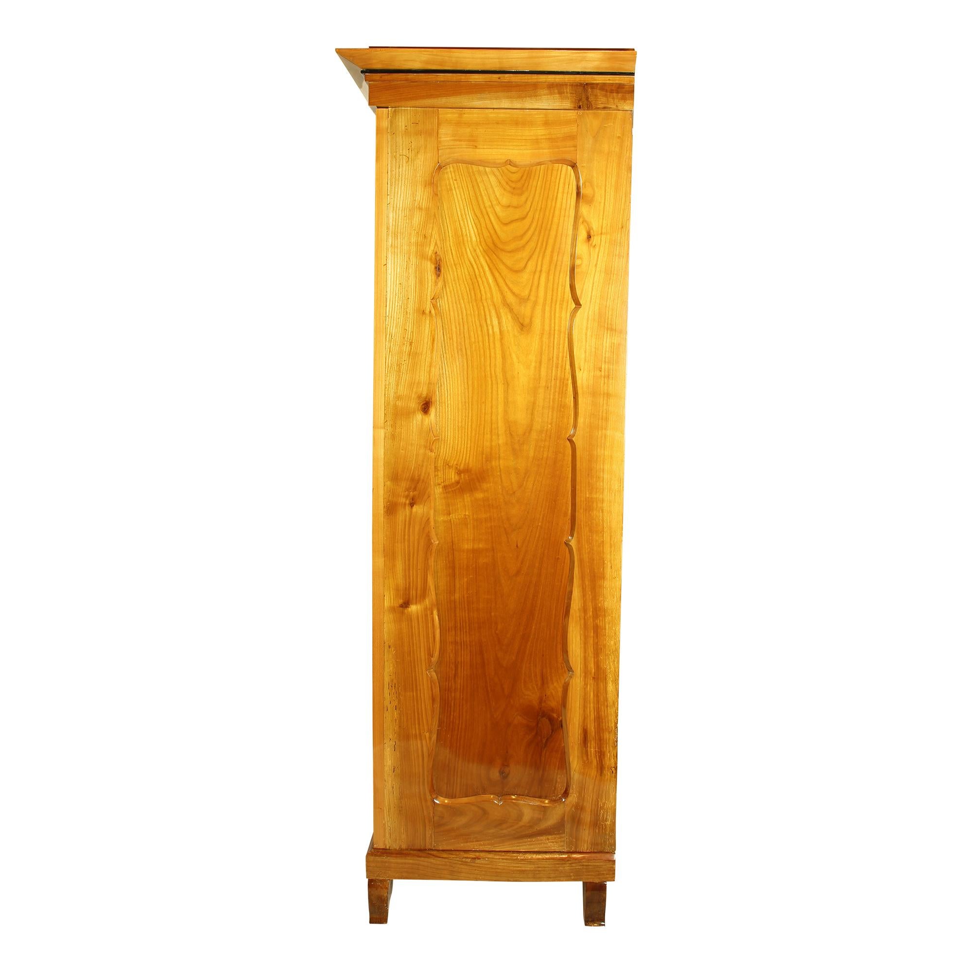 19th Century Viennese Biedermeier Cherrywood Wardrobe 1