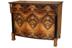19th Century Biedermeier Walnut Commode. Vienna, c. 1820-25.