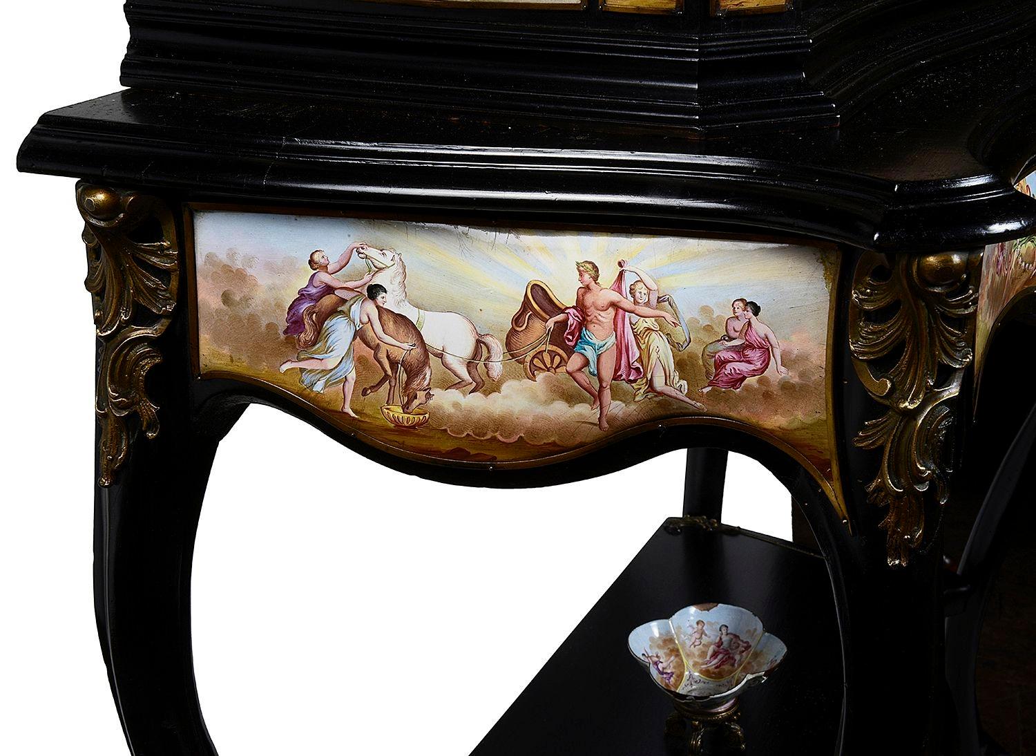 19th century Viennese enamel vitrine 6