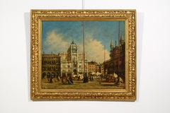 19th Century, View of Piazza San Marco in Venice, Follower of Francesco Guardi