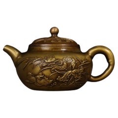 19th Century Antique Bronze Teapot