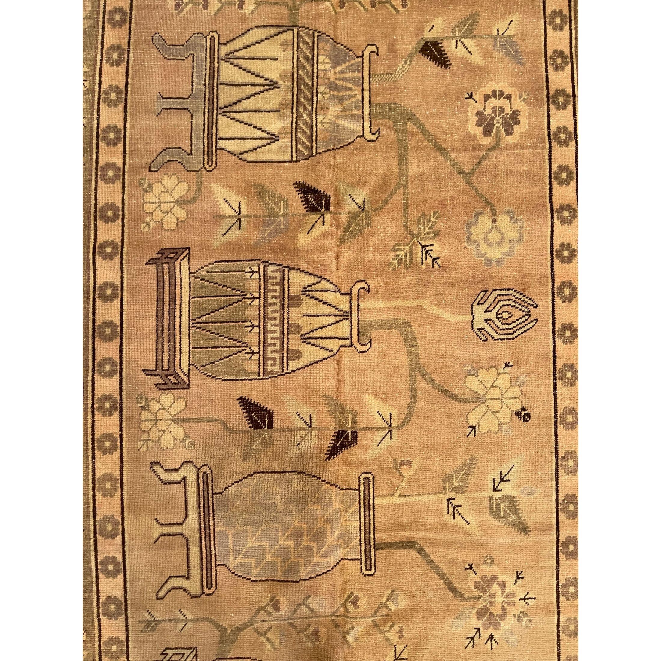 Other 19th Century Vintage Central Asian Samarkand Rug For Sale