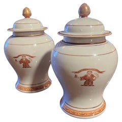19th Century Vintage French Porcelain Jars and Platters