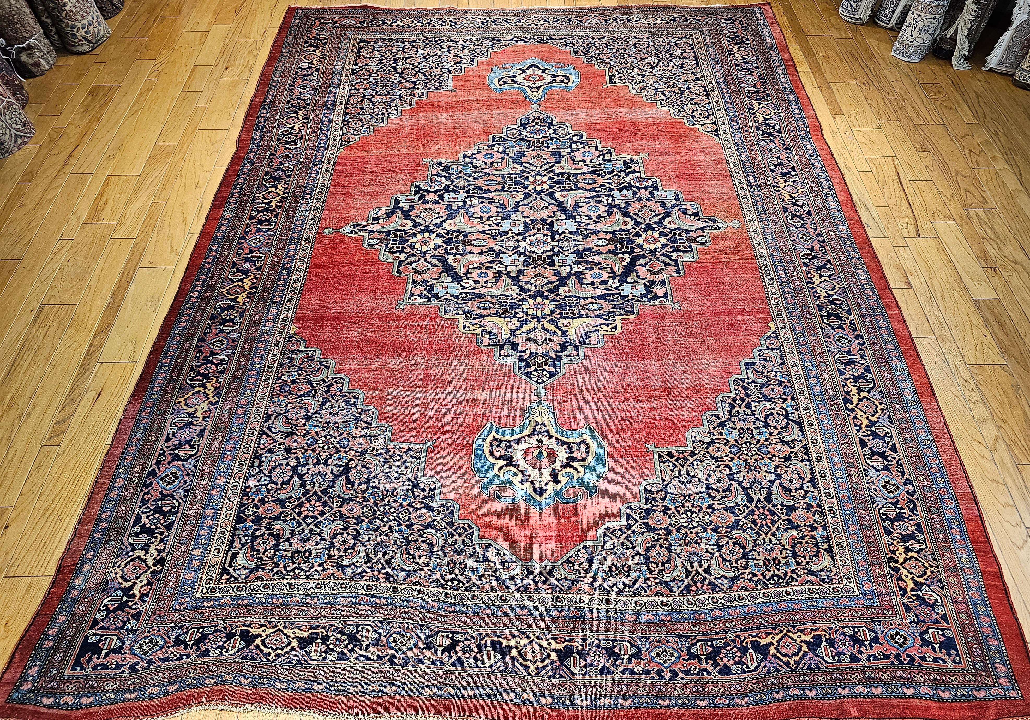 19th Century Oversized Persian Bidjar Rug For Sale 13