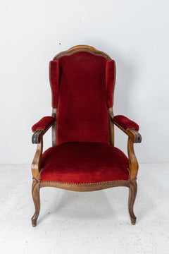 Fauteuil français Louis Philippe Voltaire du 19ème siècle