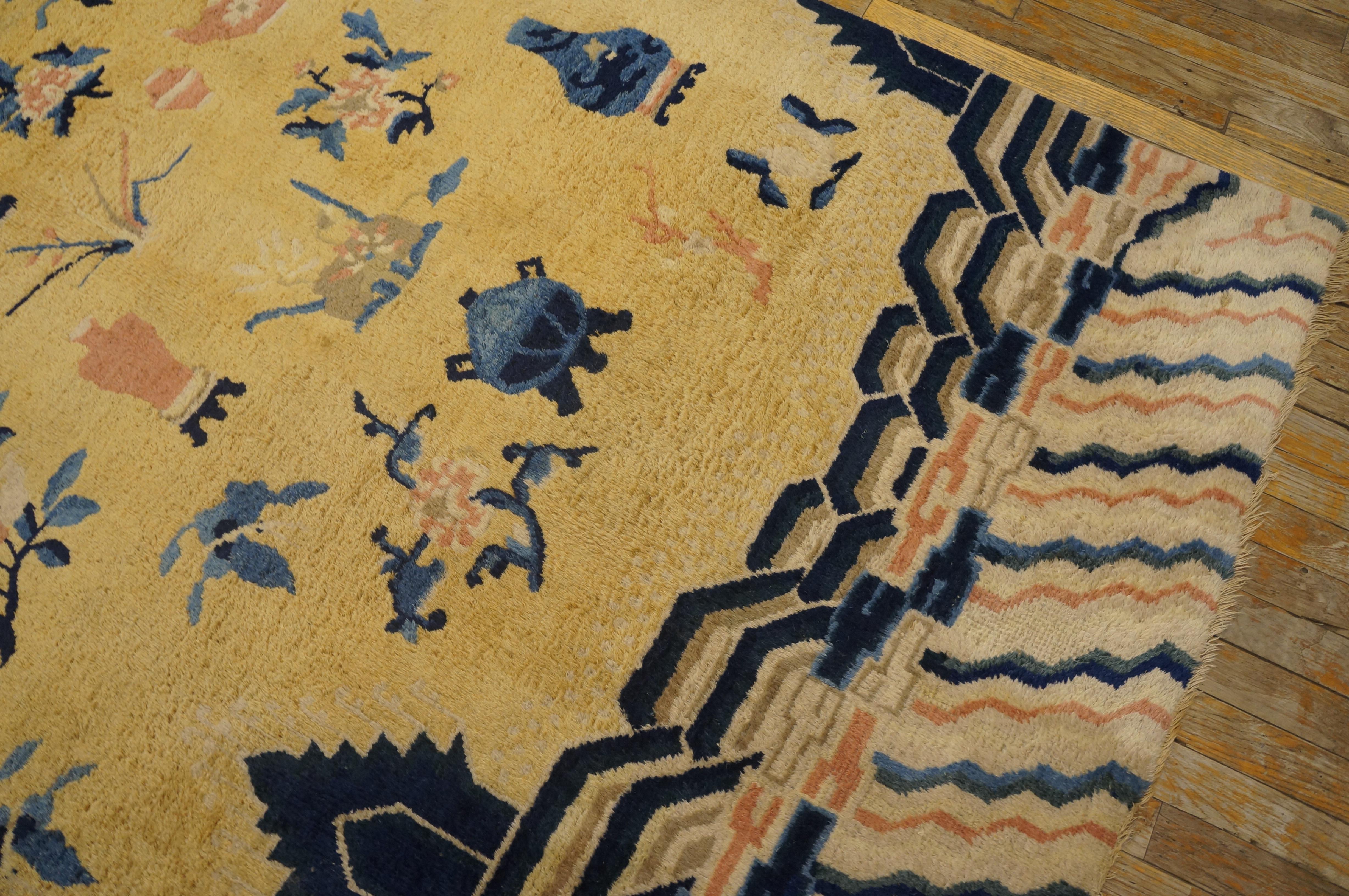 Tapis chinois Ningxia du 19ème siècle ( 7'8