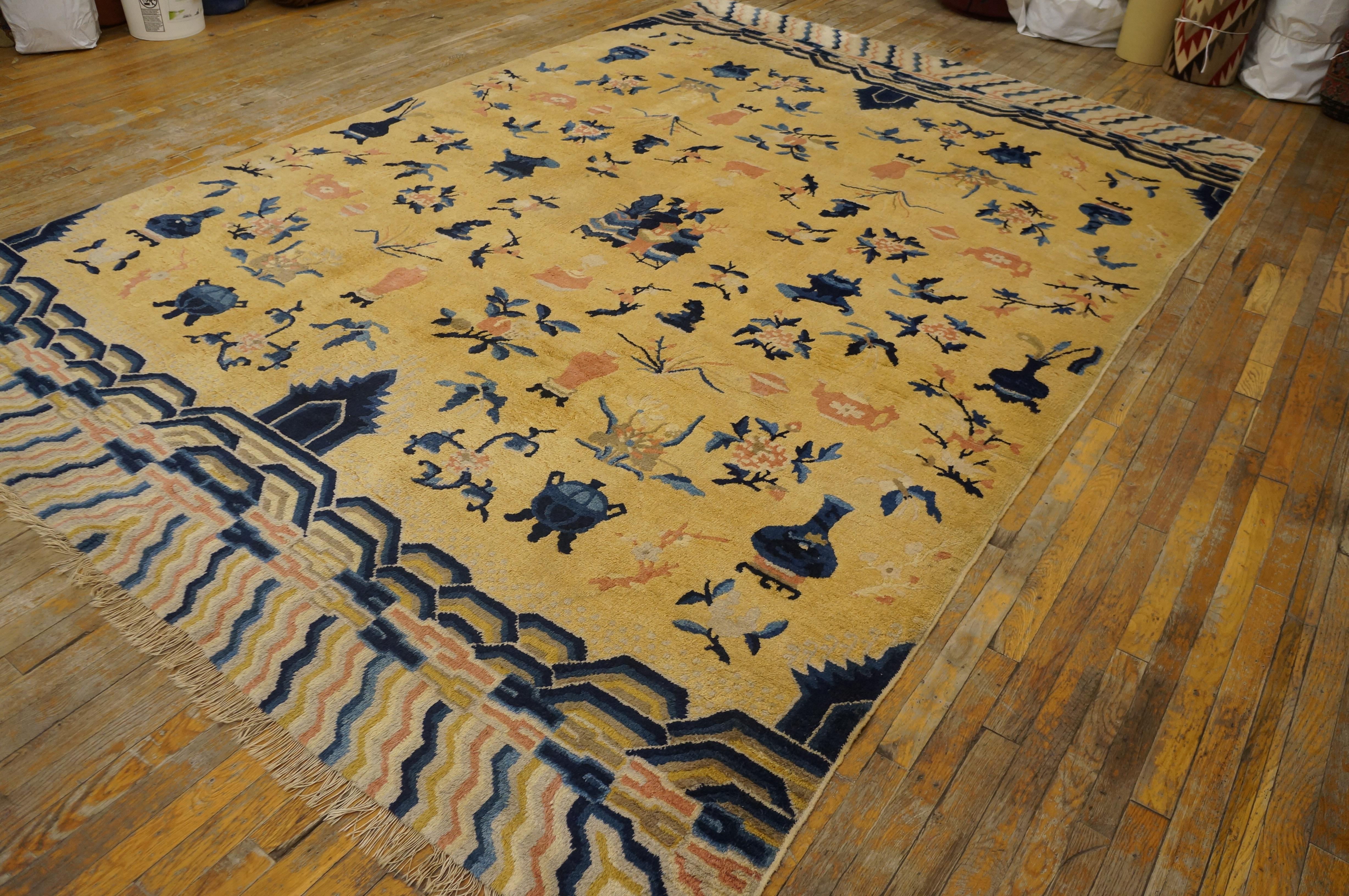 Tapis chinois Ningxia du 19ème siècle ( 7'8