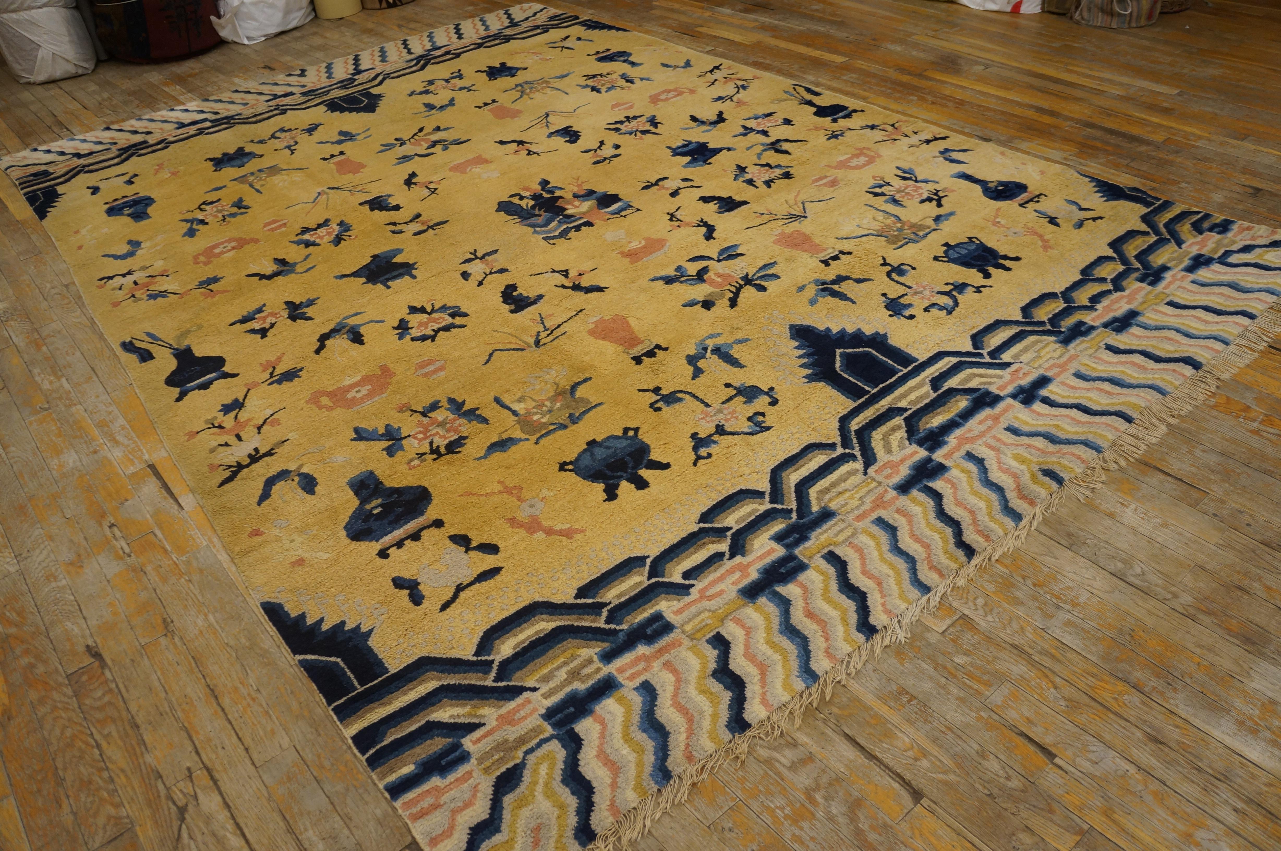 Tapis chinois Ningxia du 19ème siècle ( 7'8