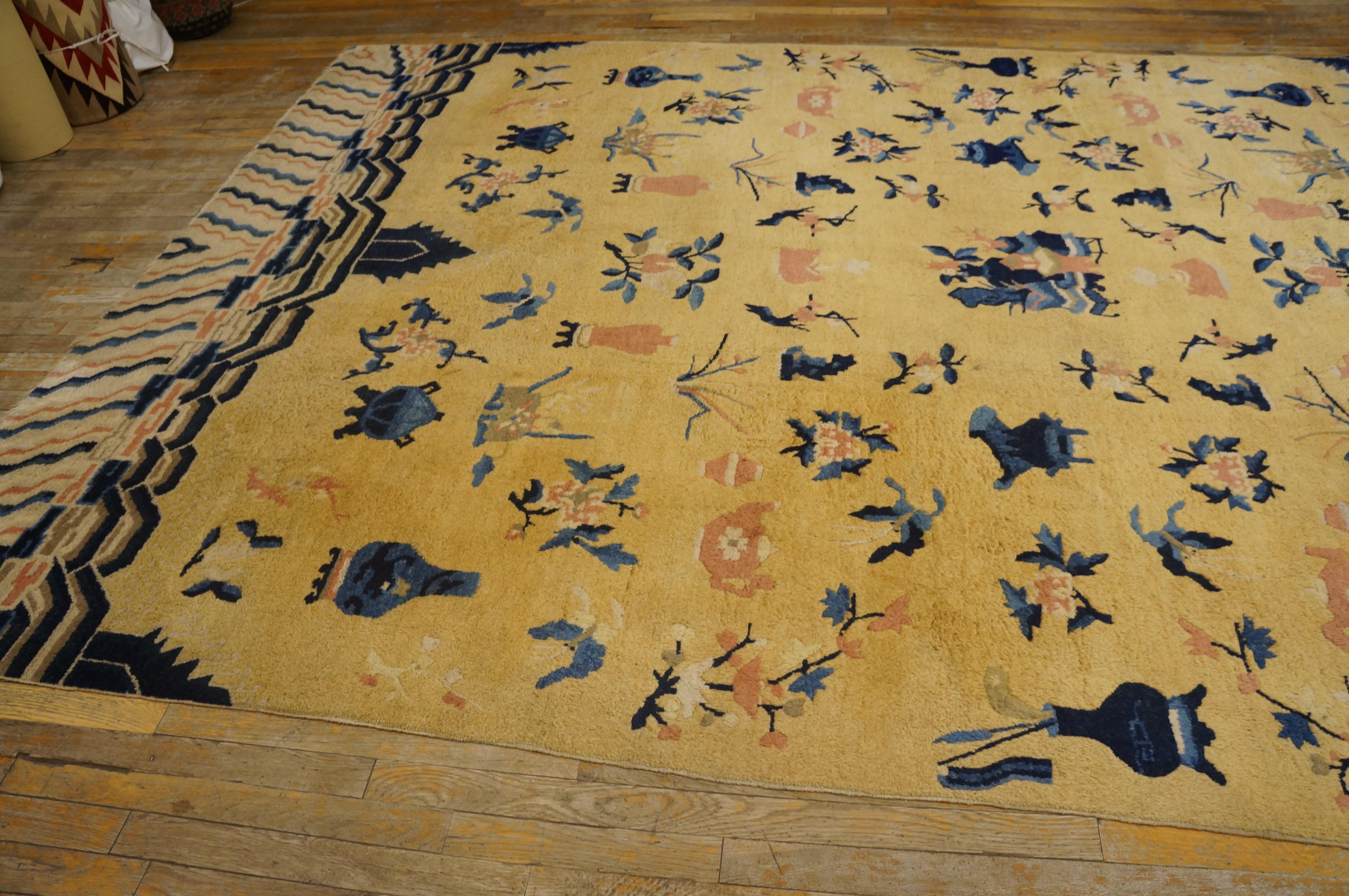Tapis chinois Ningxia du 19ème siècle ( 7'8