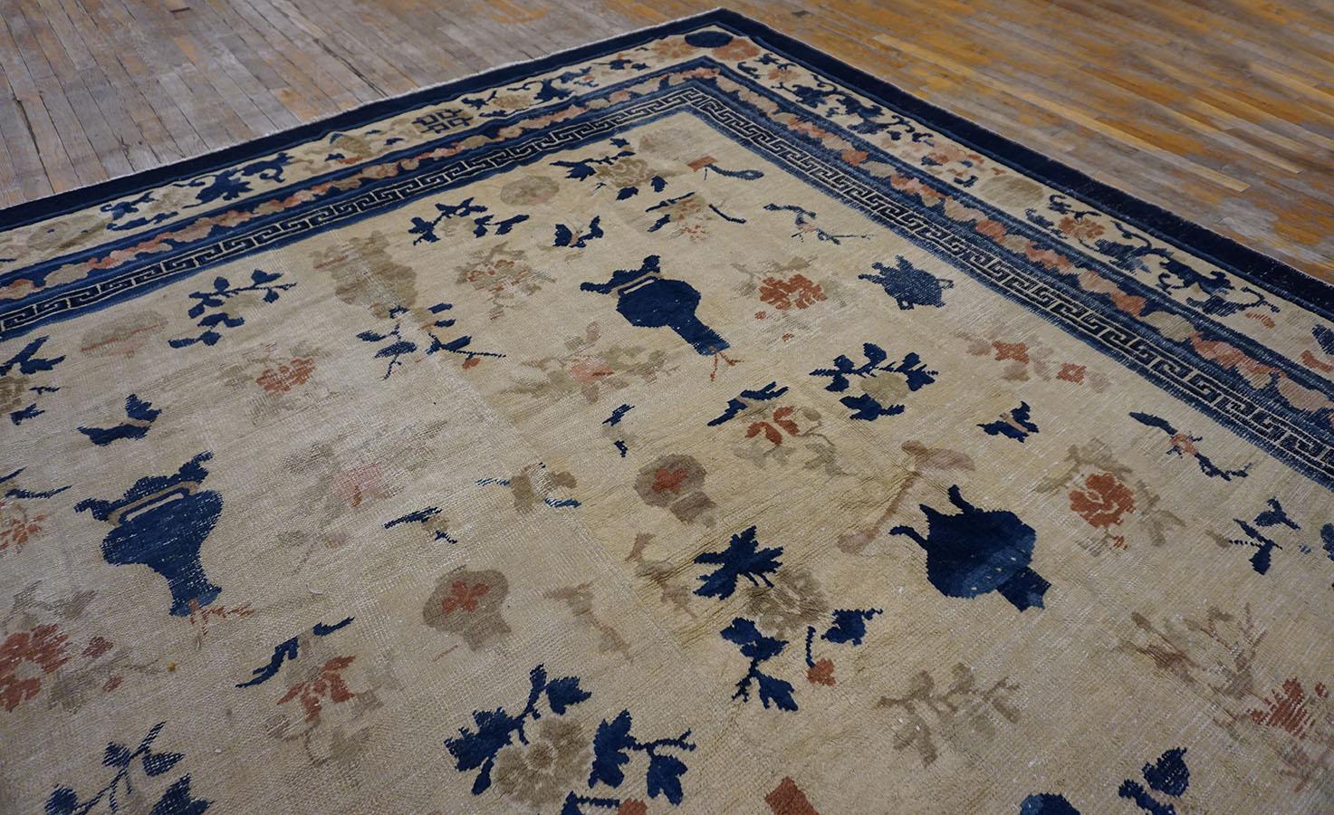 19th Century W. Chinese Ningxia Carpet For Sale 5