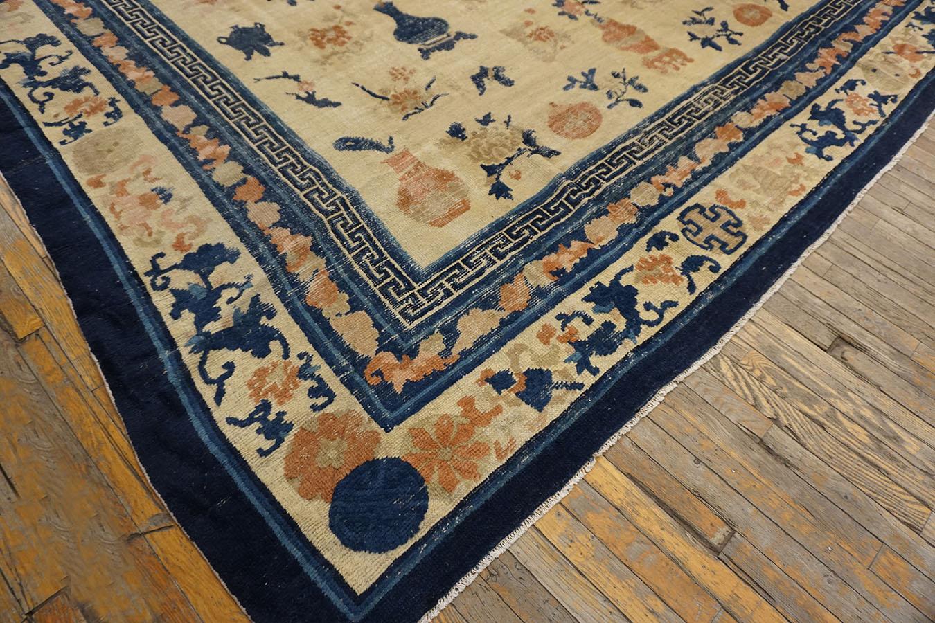 19th Century W. Chinese Ningxia Carpet For Sale 2