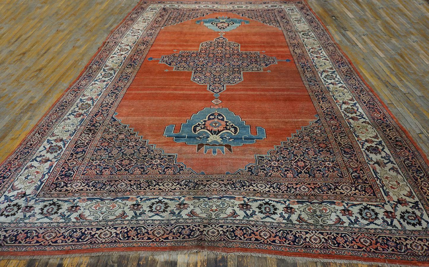 19th Century W. Persian Bijar Carpet  11'3