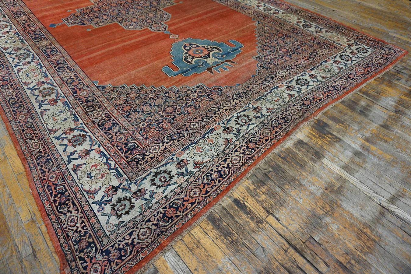 Late 19th Century 19th Century W. Persian Bijar Carpet  11'3