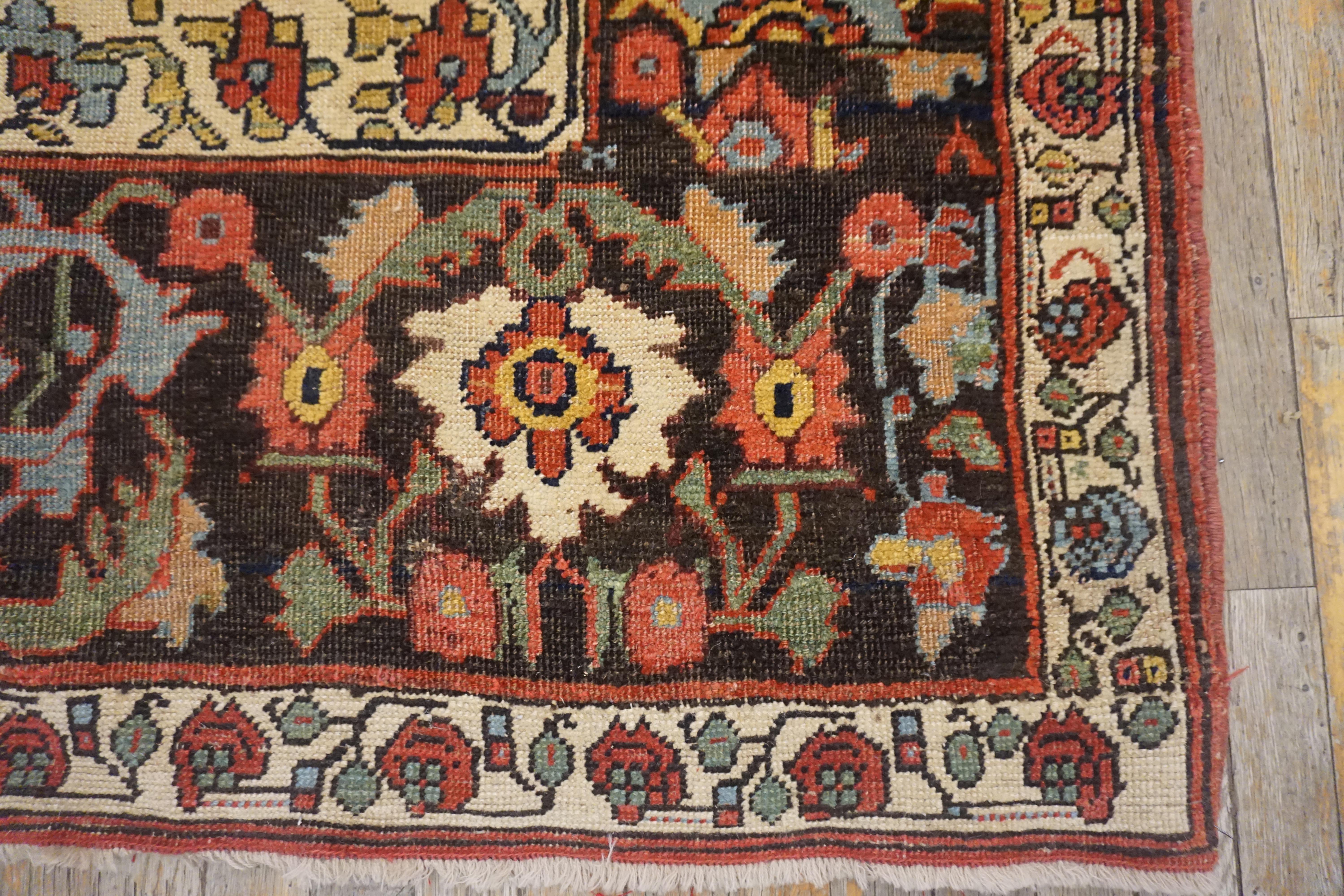 19th Century W. Persian Bijar Carpet ( 4'10