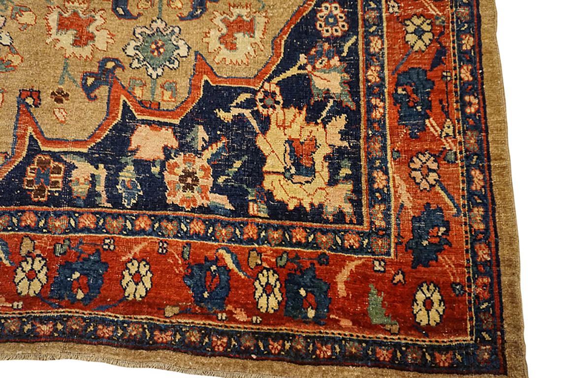 W. Persischer Bijar-Teppich des 19. Jahrhunderts (Wolle) im Angebot