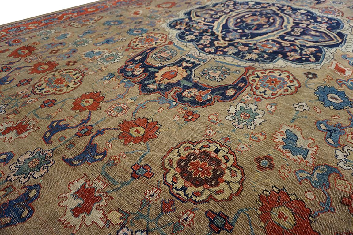 W. Persischer Bijar-Teppich des 19. Jahrhunderts im Angebot 1