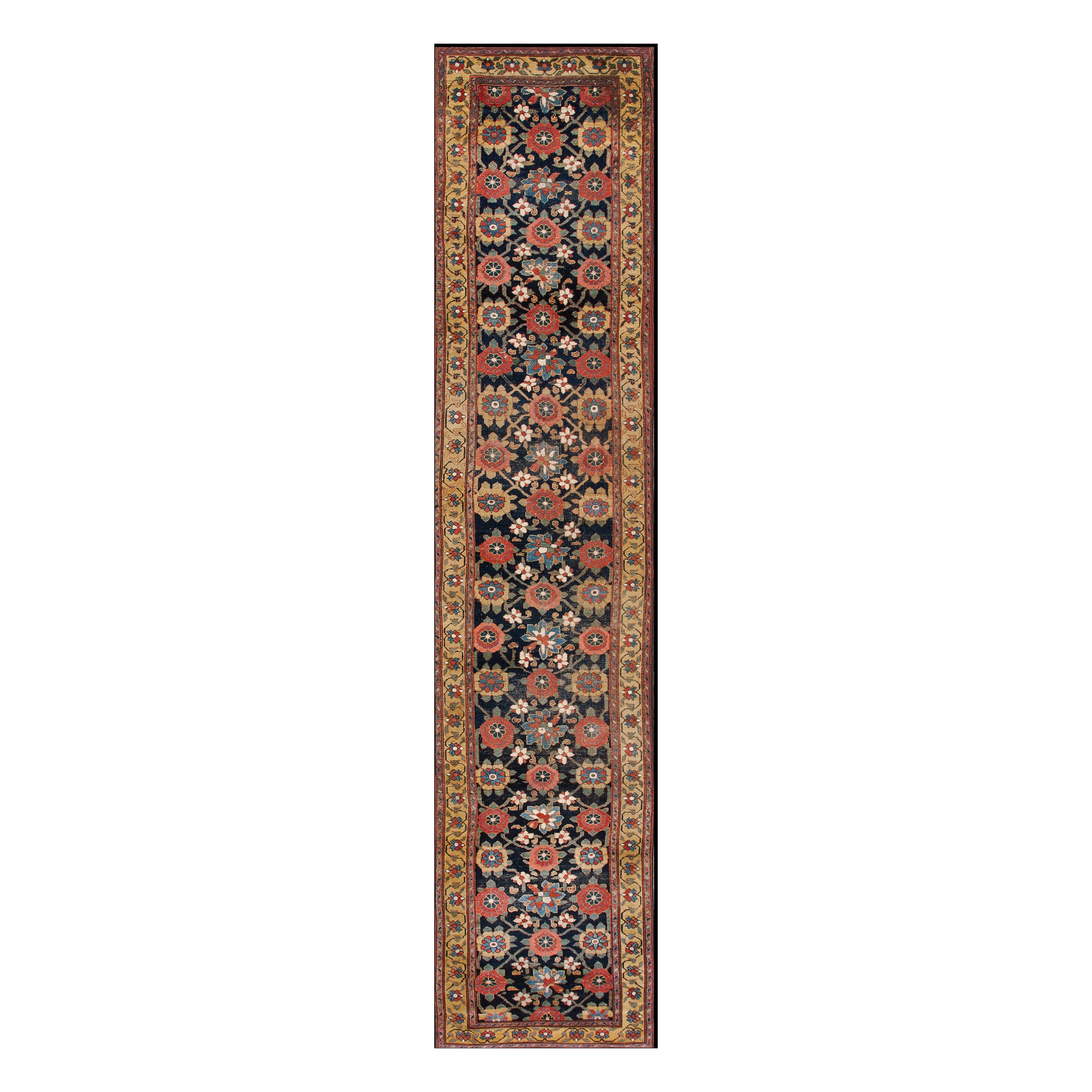 Tappeto curdo persiano del XIX secolo ( 3'4" x 15'9" - 102 x 480 )