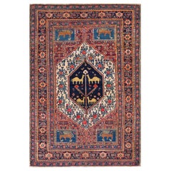 19th Century W. Persian Senneh Carpet ( 4
8
x 6
6
- 142 x 198 ) Antique 19th Century W. Persian Senneh Carpet ( 4
8
x 6
6
- 142 x 198 )