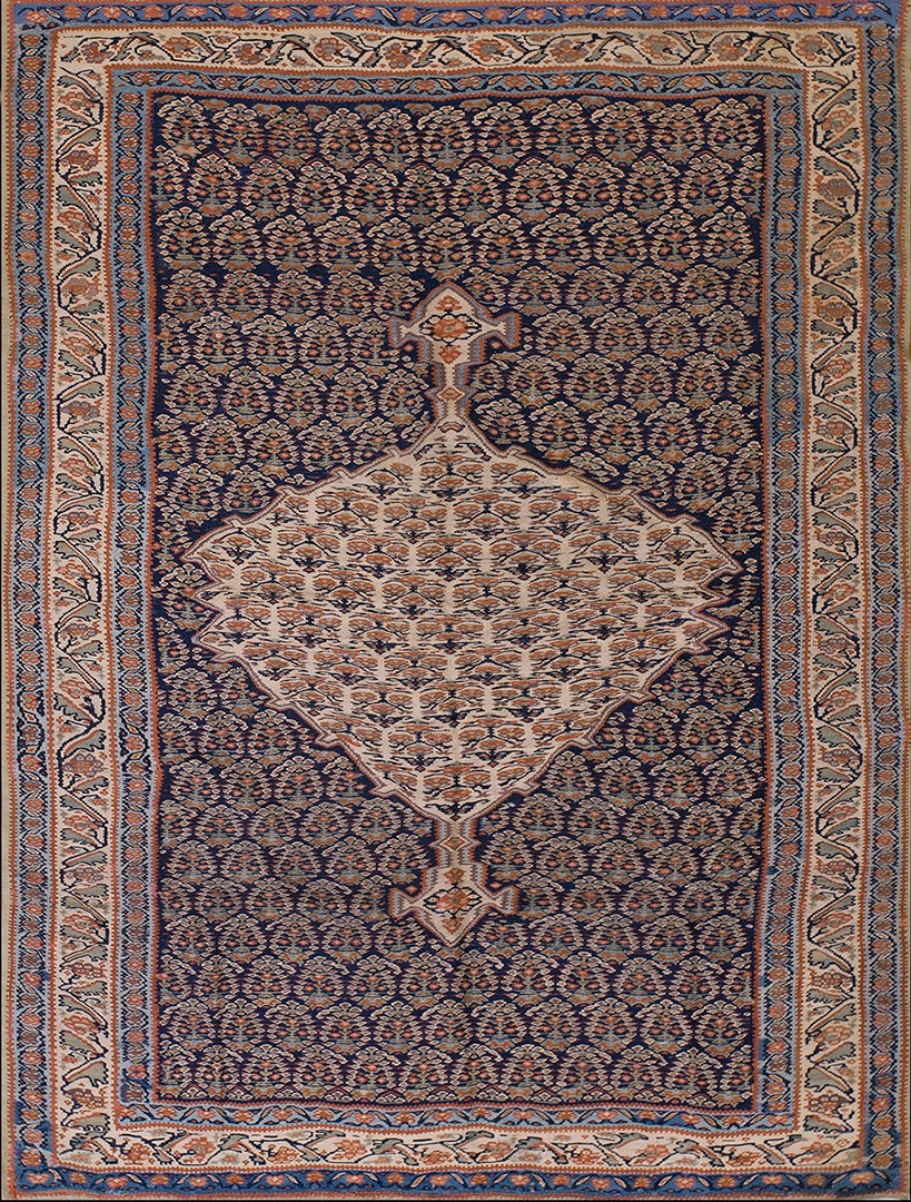 19th Century W. Persian Senneh Kilim ( 4'3" x 5'10" - 103 x 178 )