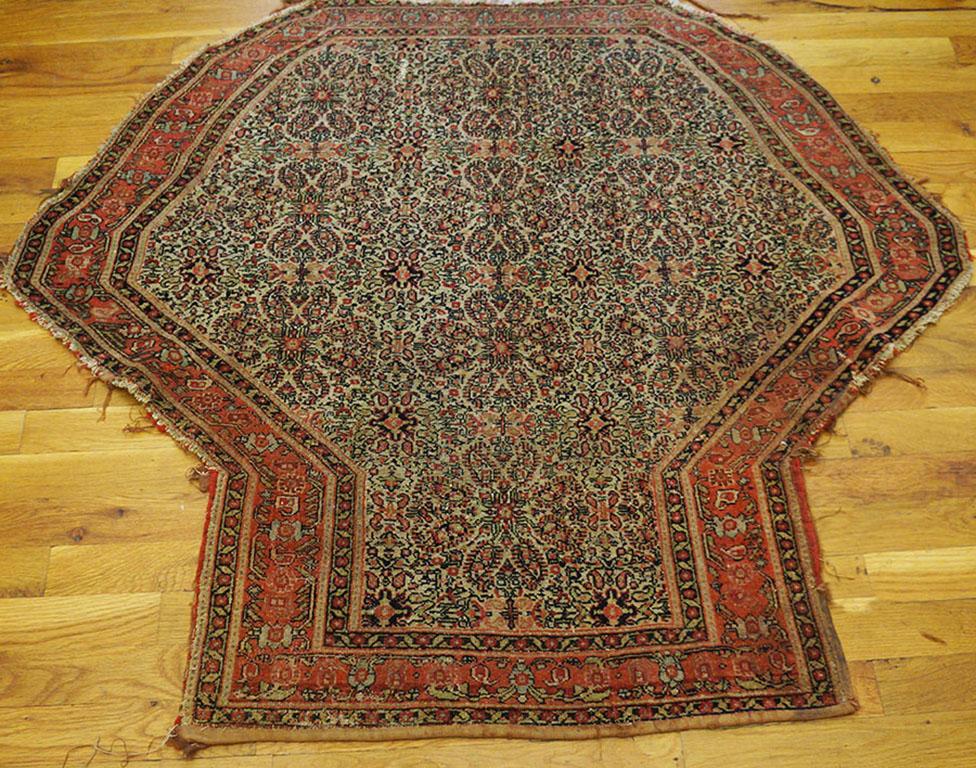 19. Jahrhundert W. Persisch Senneh Sattel Teppich - 3'8