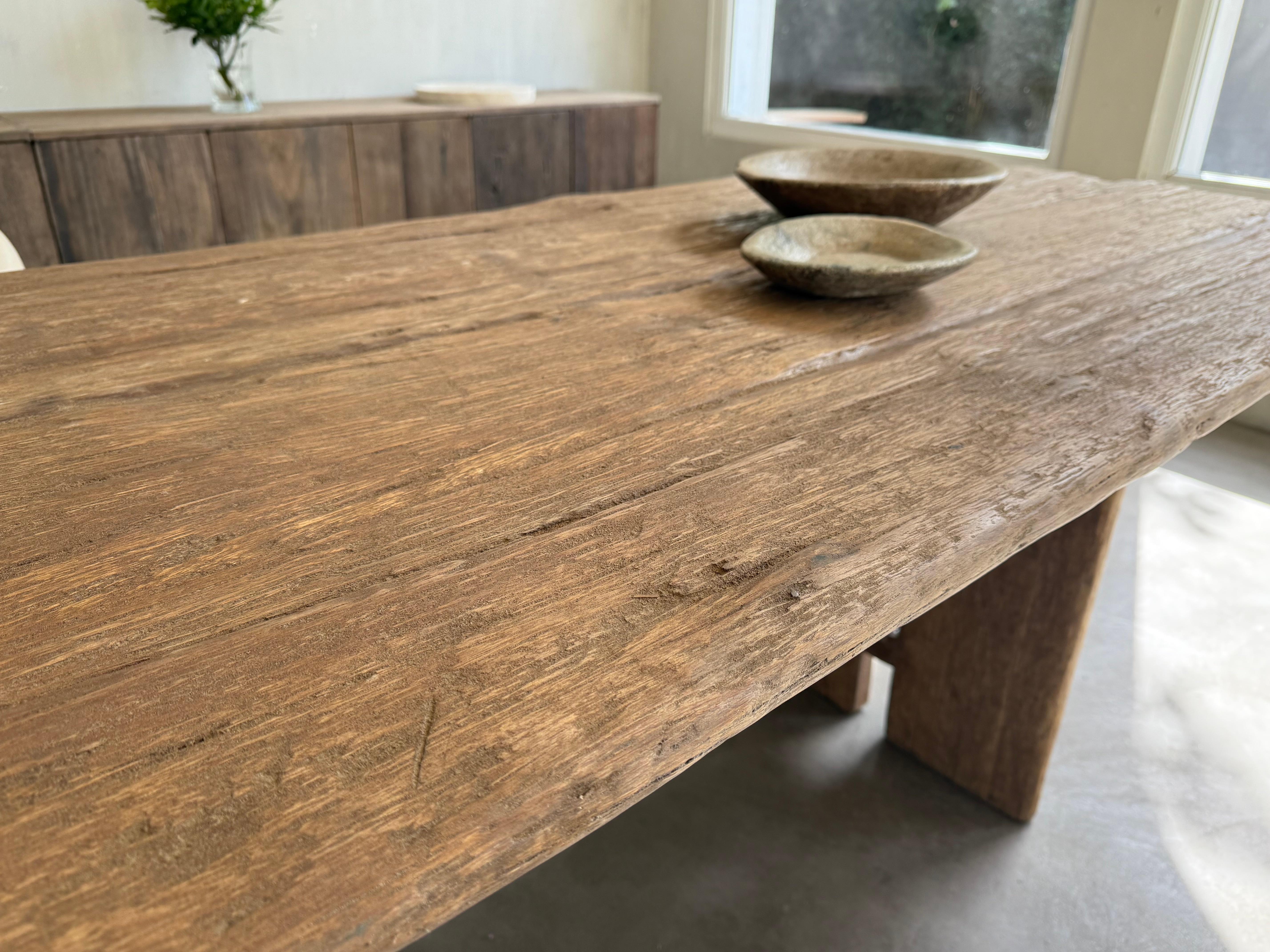 19th Century Wabi Sabi Artisan Studio Table For Sale 3