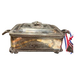 19th Century Walker & Hill Silver Plate Sardine Box
