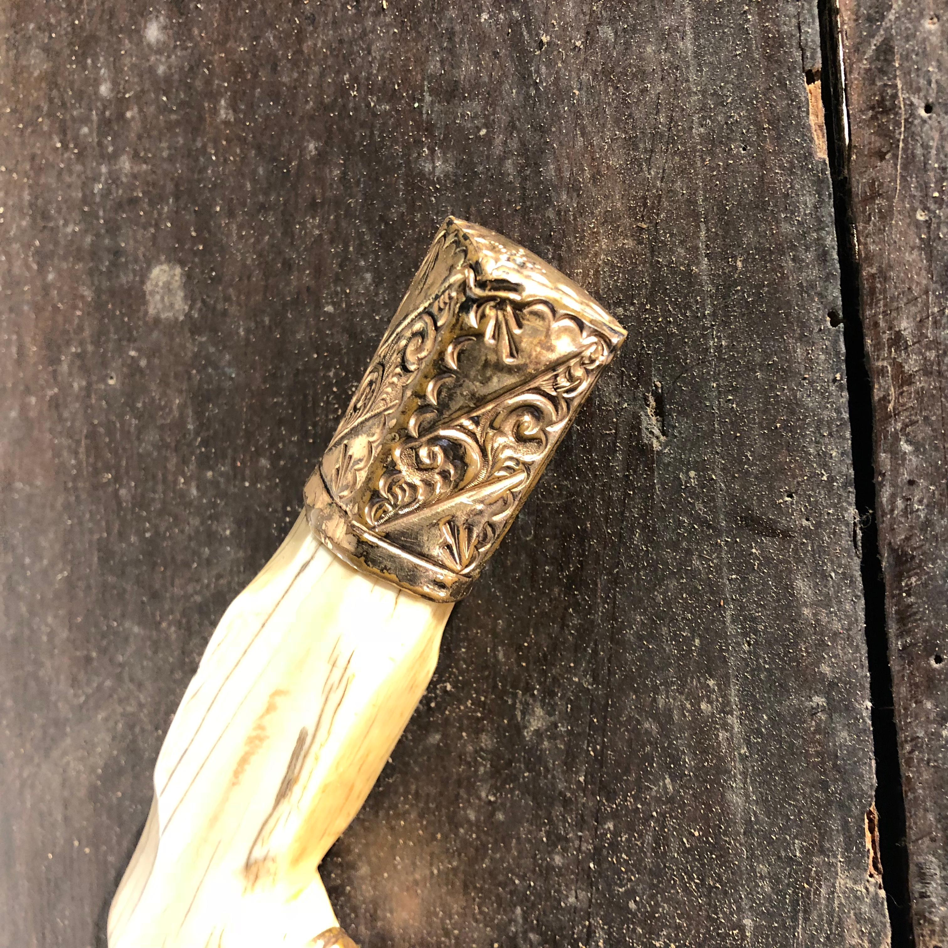 19th Century Walking Stick, Bone Handle at 1stDibs