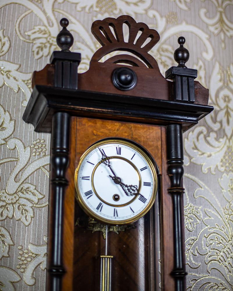 19th Century Wall Clock In Good Condition In Opole, PL