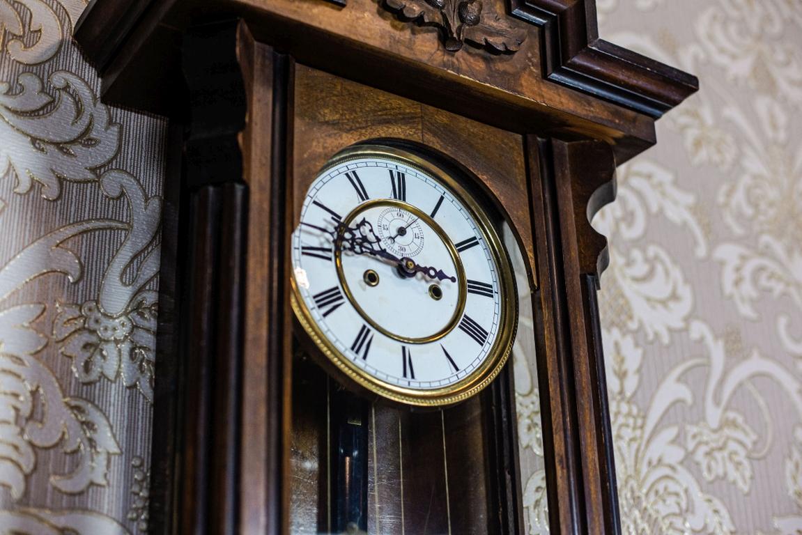Wood 19th Century Wall Clock
