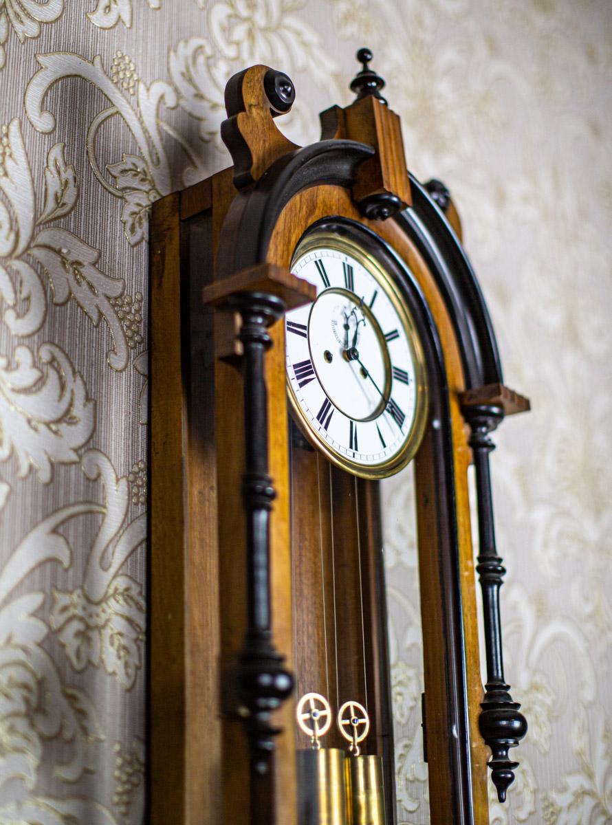 wooden frame clock