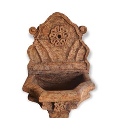 19th Century, Wall Fountain in Red Verona Marble