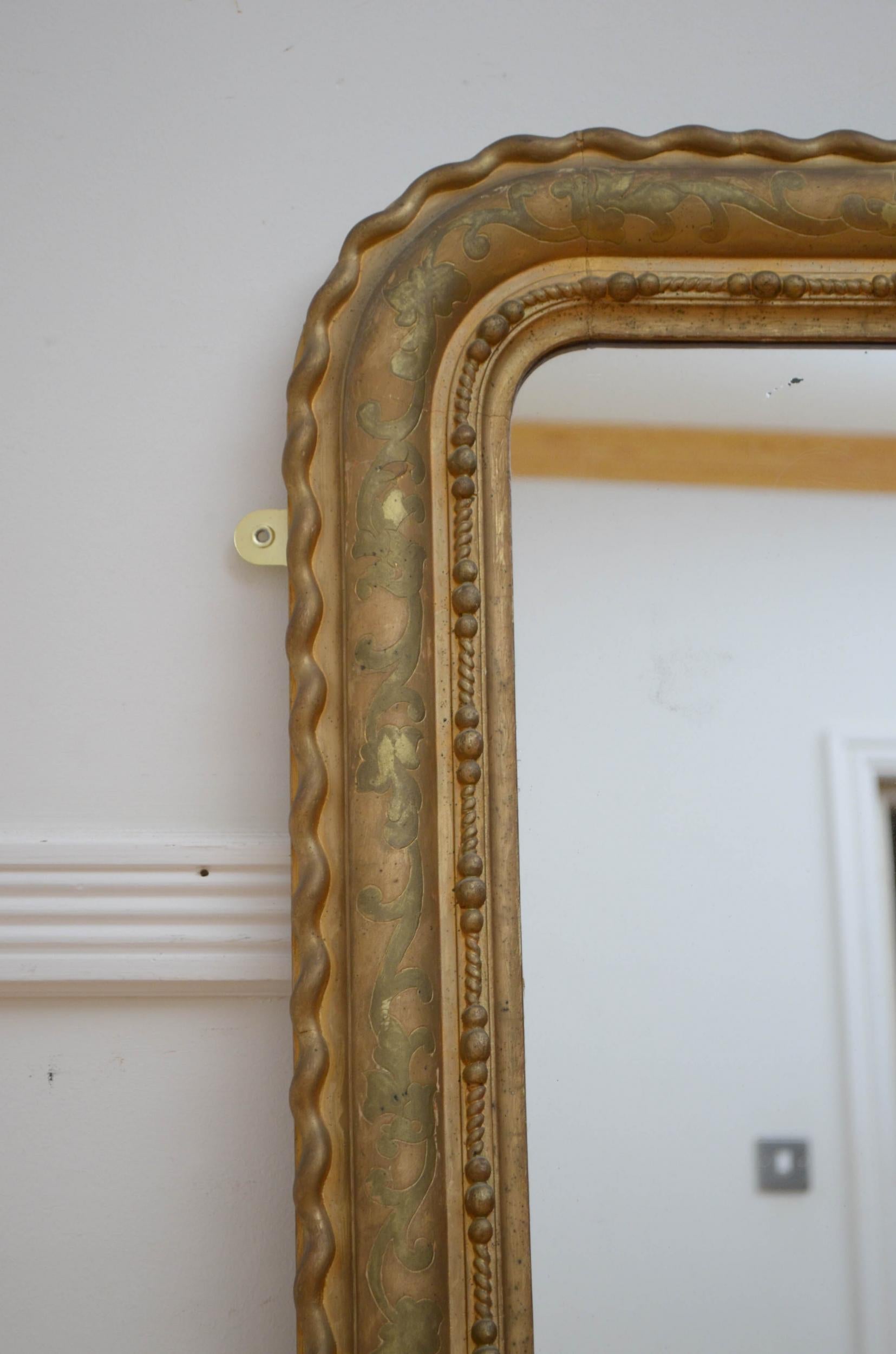 French 19th Century Wall Mirror For Sale