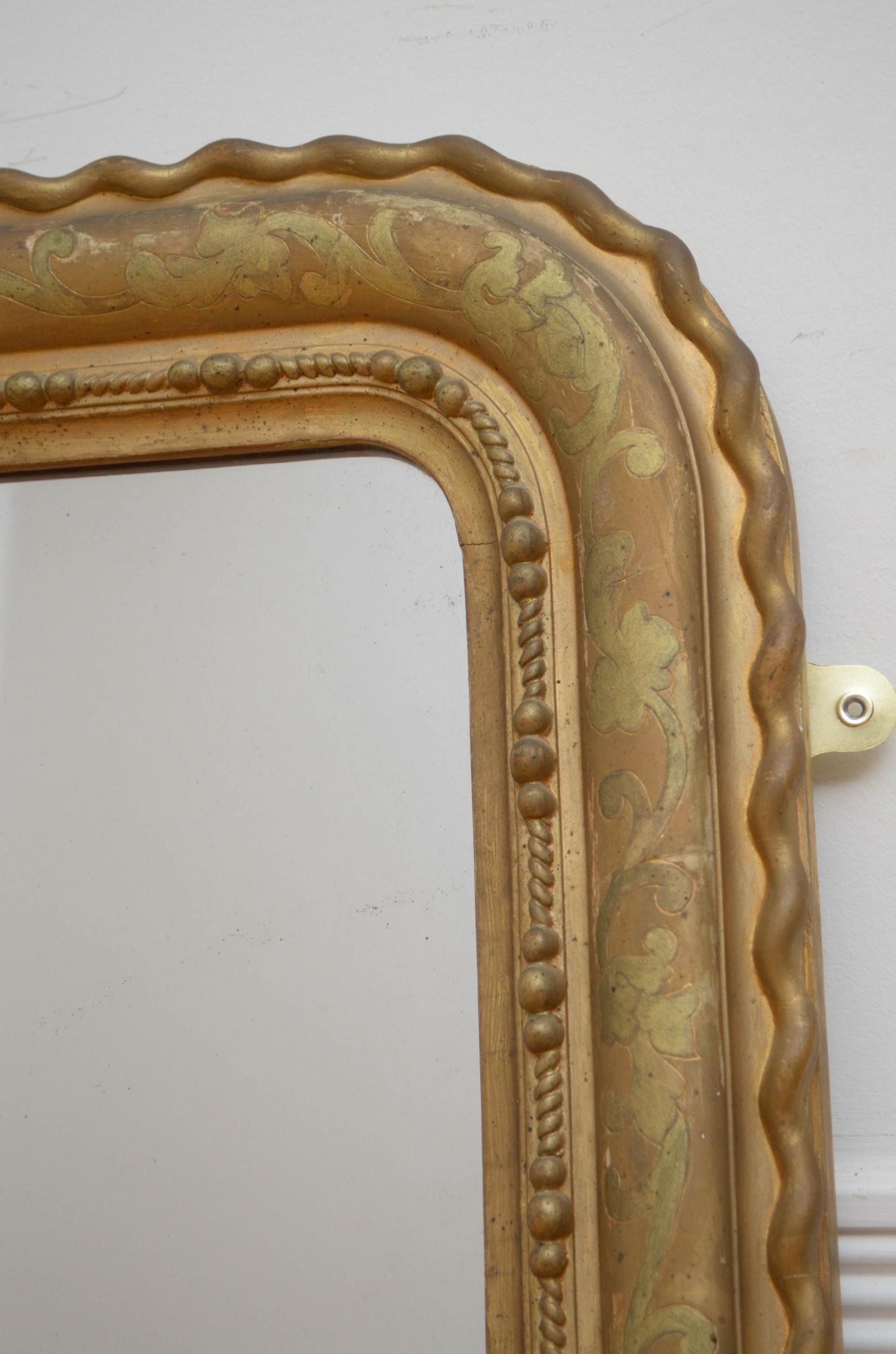 Gesso Miroir Mural du 19ème Siècle en vente
