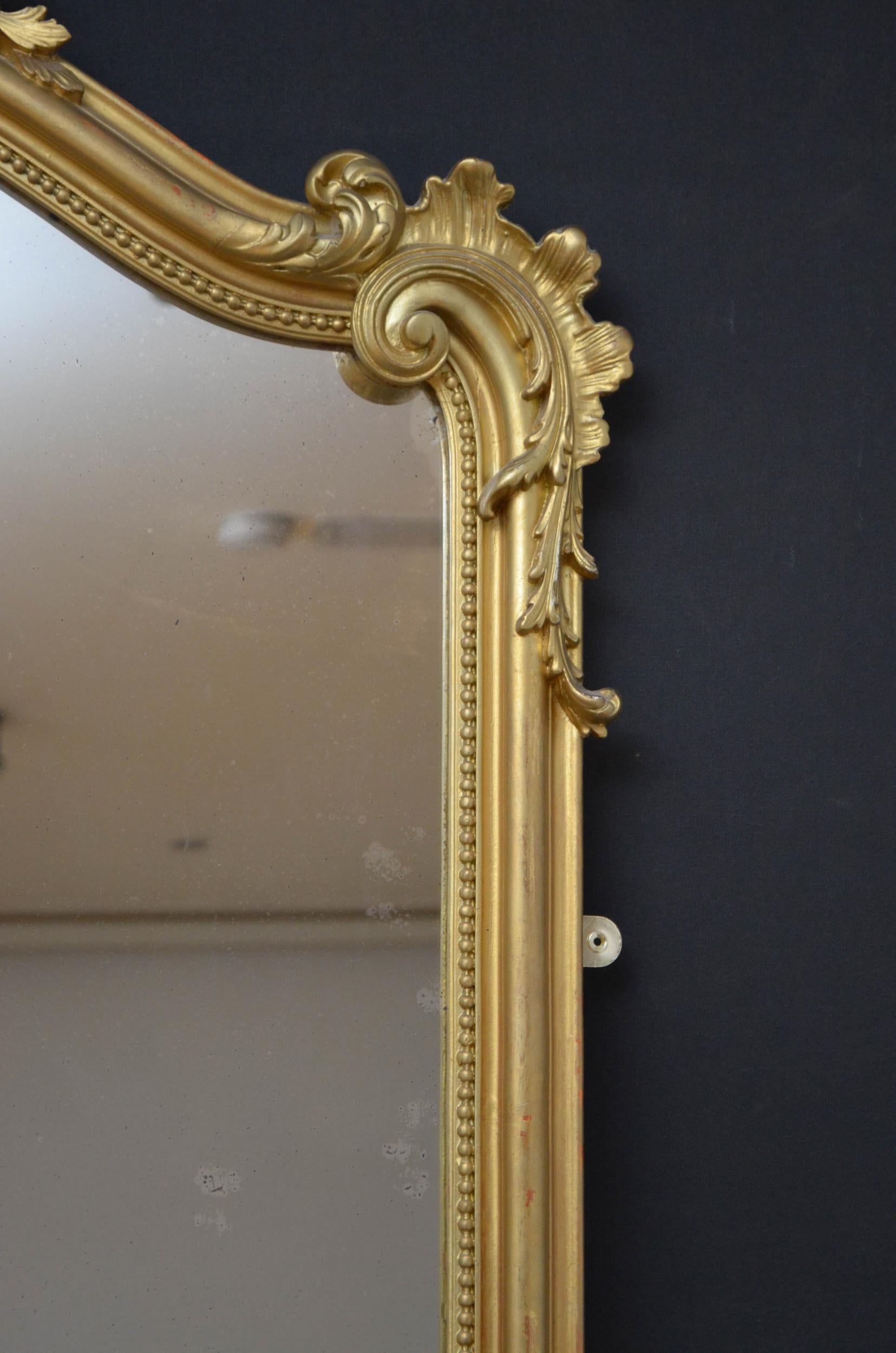 19th Century Wall Mirror or Floor Standing 4