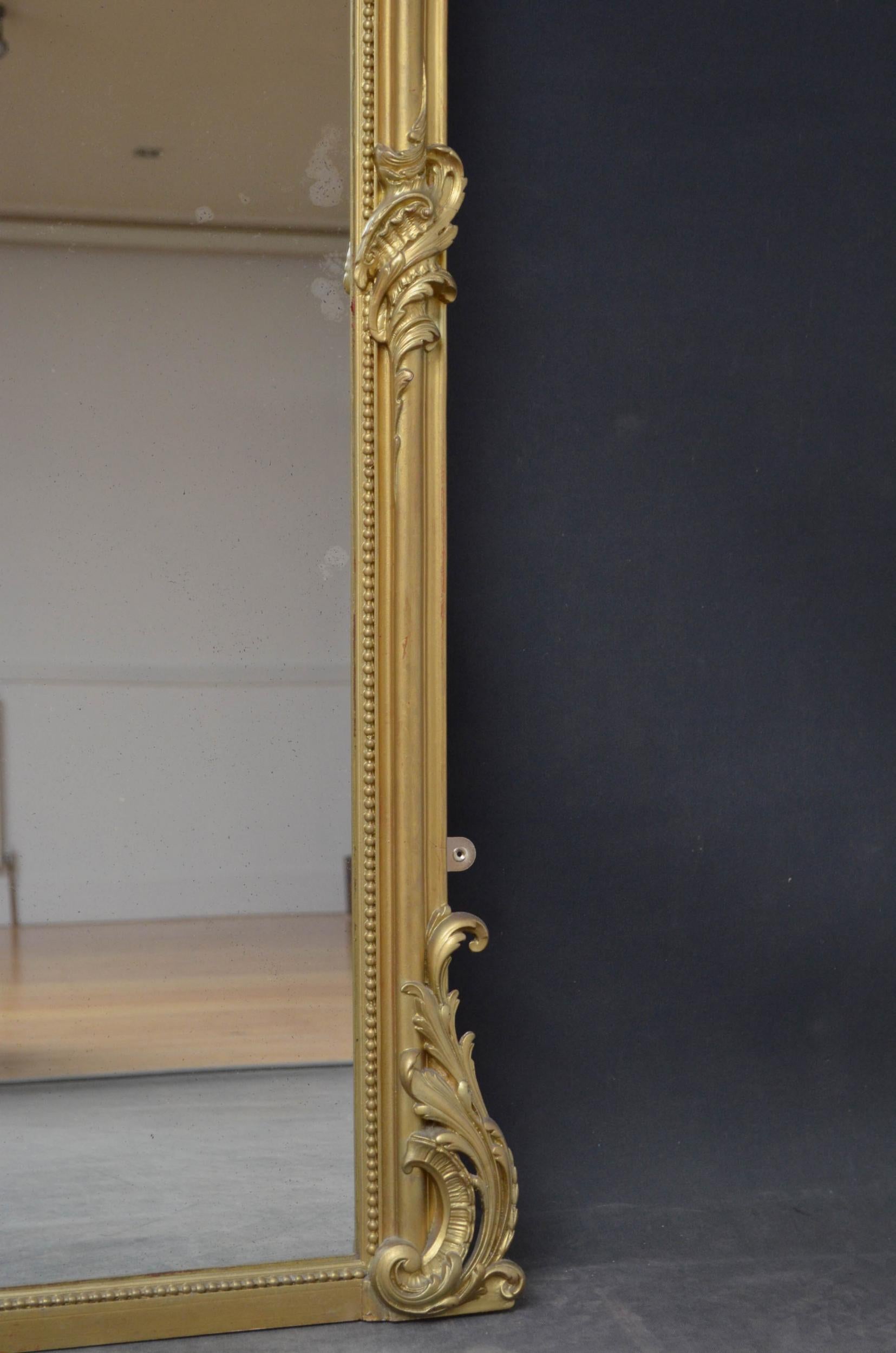 19th Century Wall Mirror or Floor Standing 5