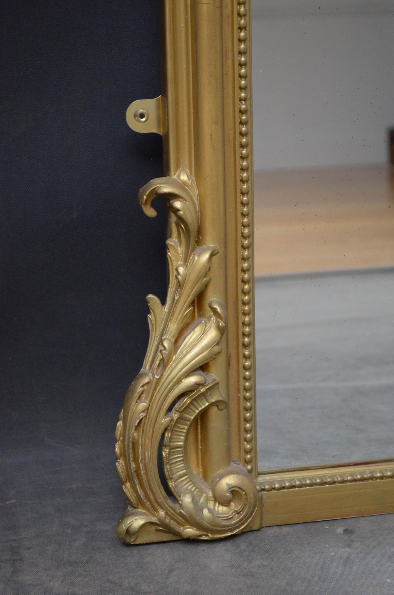 French 19th Century Wall Mirror or Floor Standing