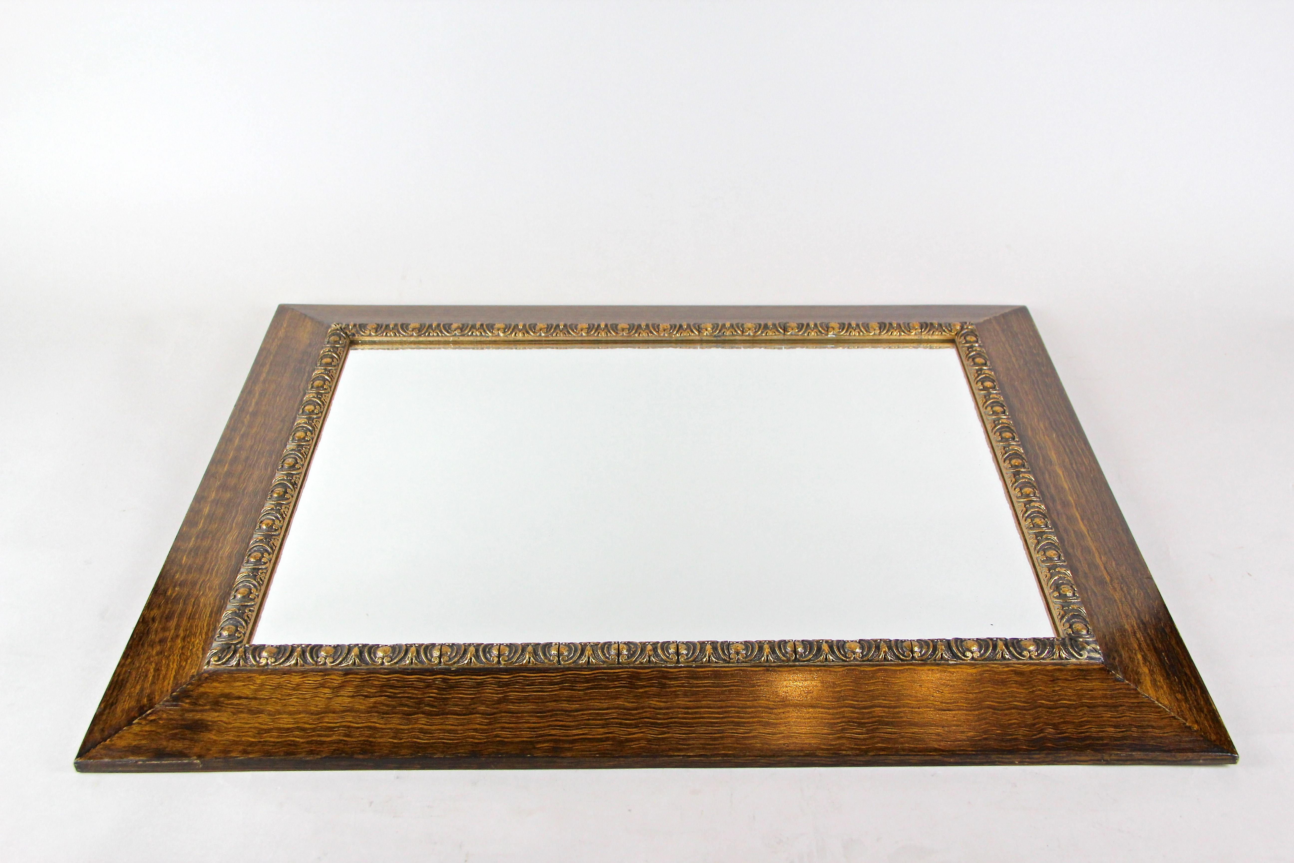 19th Century Wall Mirror with Gilt Stucco Bars, Glazed, Austria, circa 1880 For Sale 6