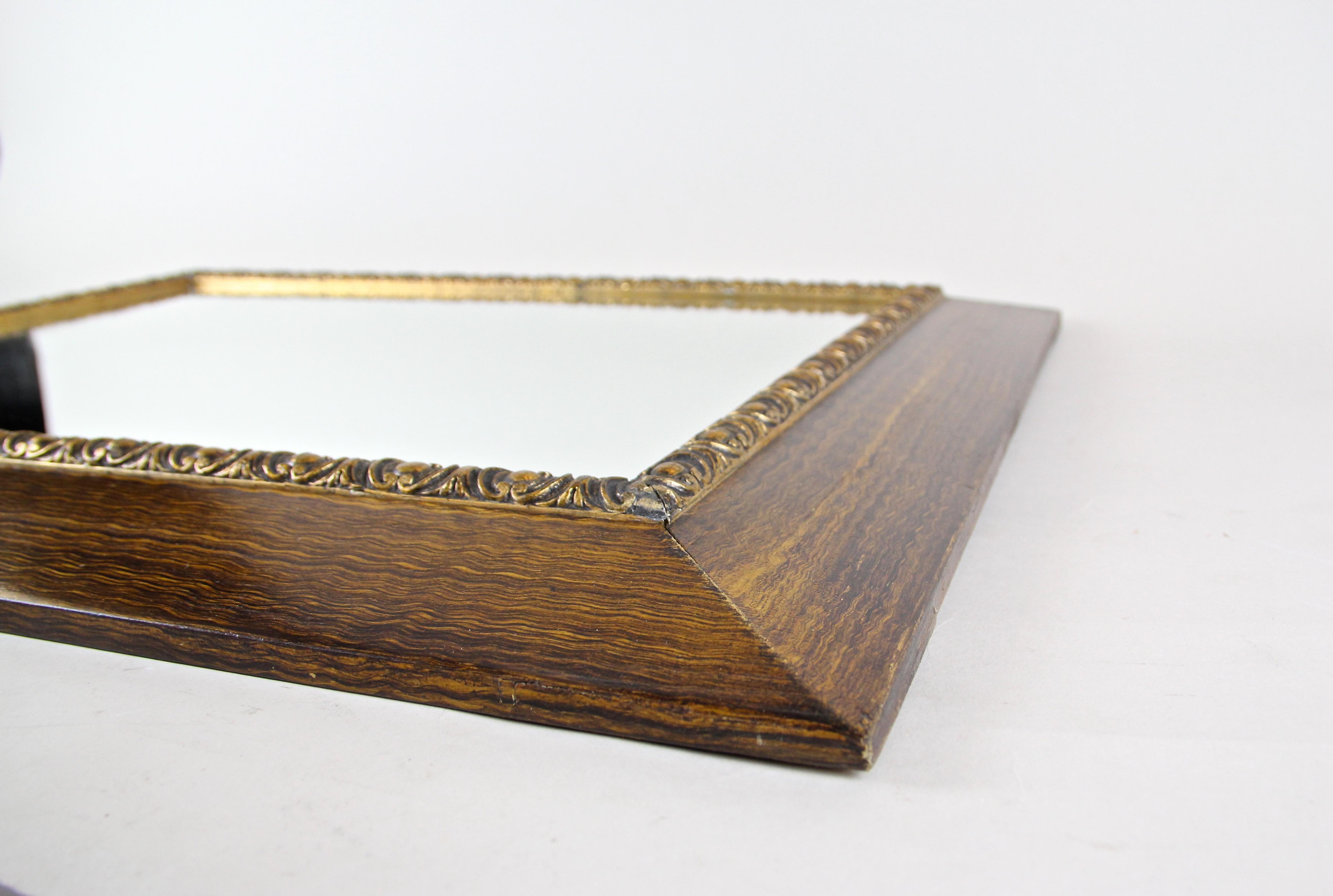 19th Century Wall Mirror with Gilt Stucco Bars, Glazed, Austria, circa 1880 For Sale 7