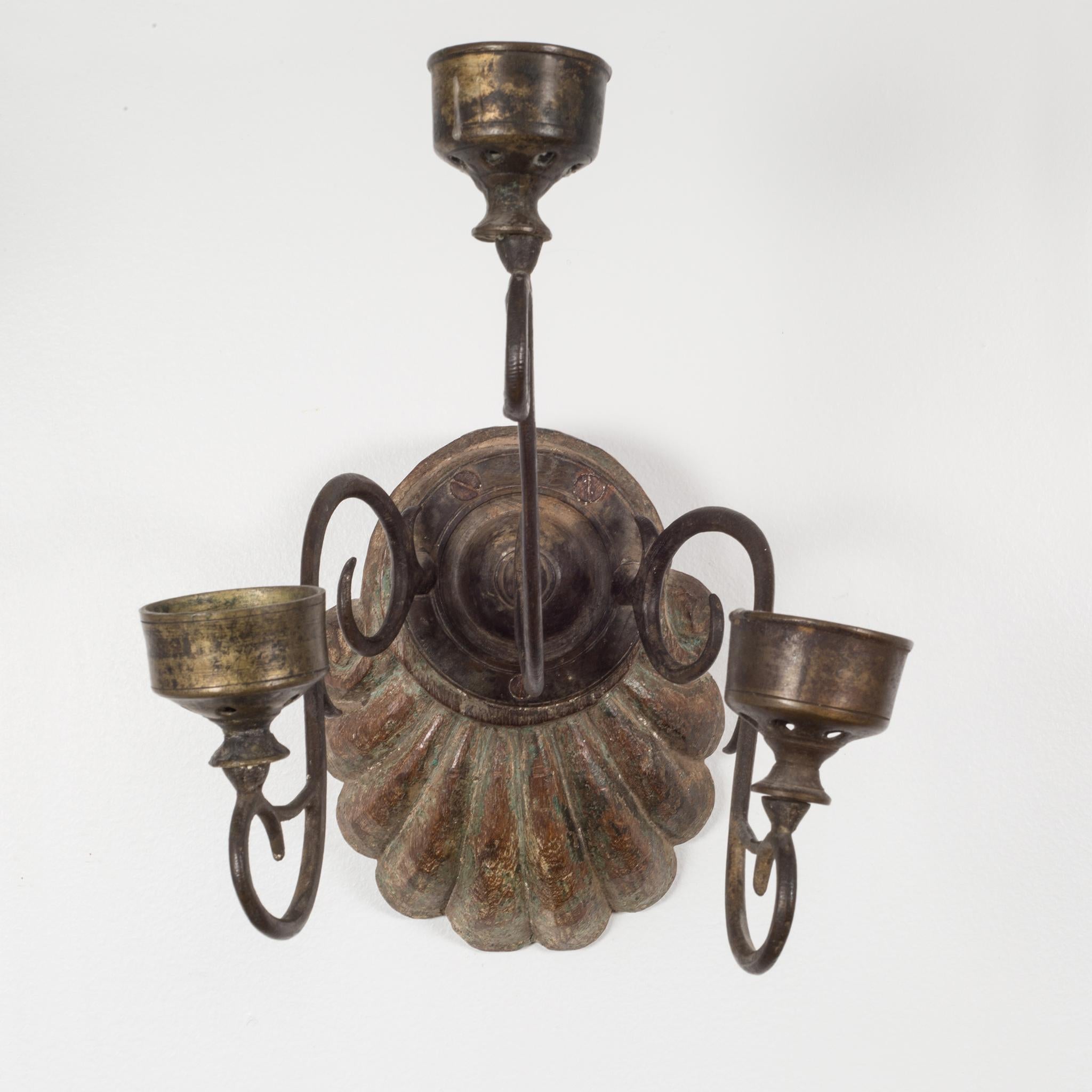 19th Century Wall Sconce Candleholders, circa 1800s In Good Condition In San Francisco, CA