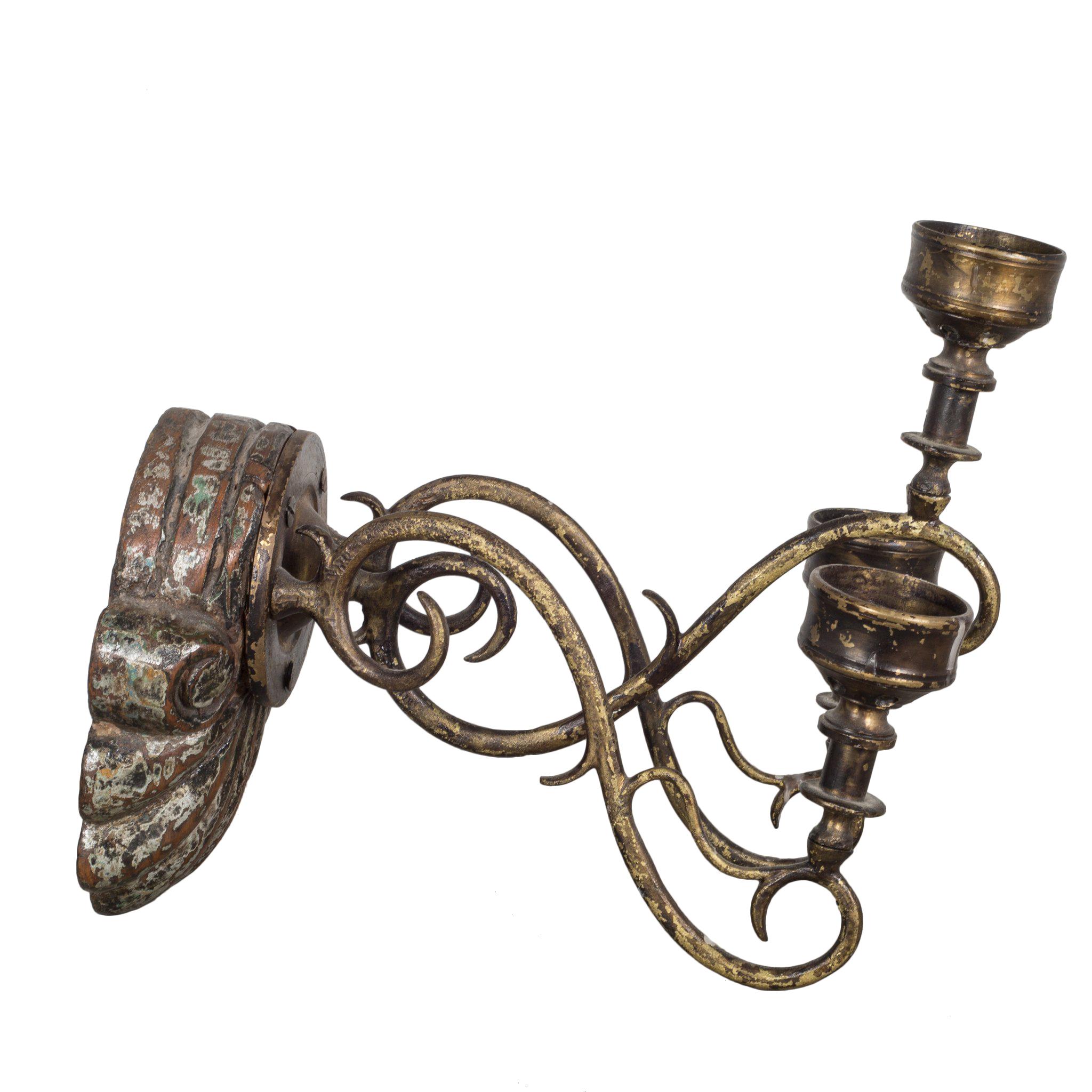 19th Century Wall Sconce Candleholders, circa 1800s