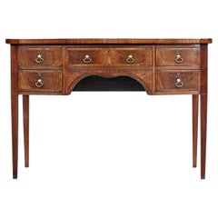 Antique 19th Century Walnut and Mahogany Bowfront Sideboard