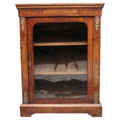 19th Century walnut and marquetry pier cabinet