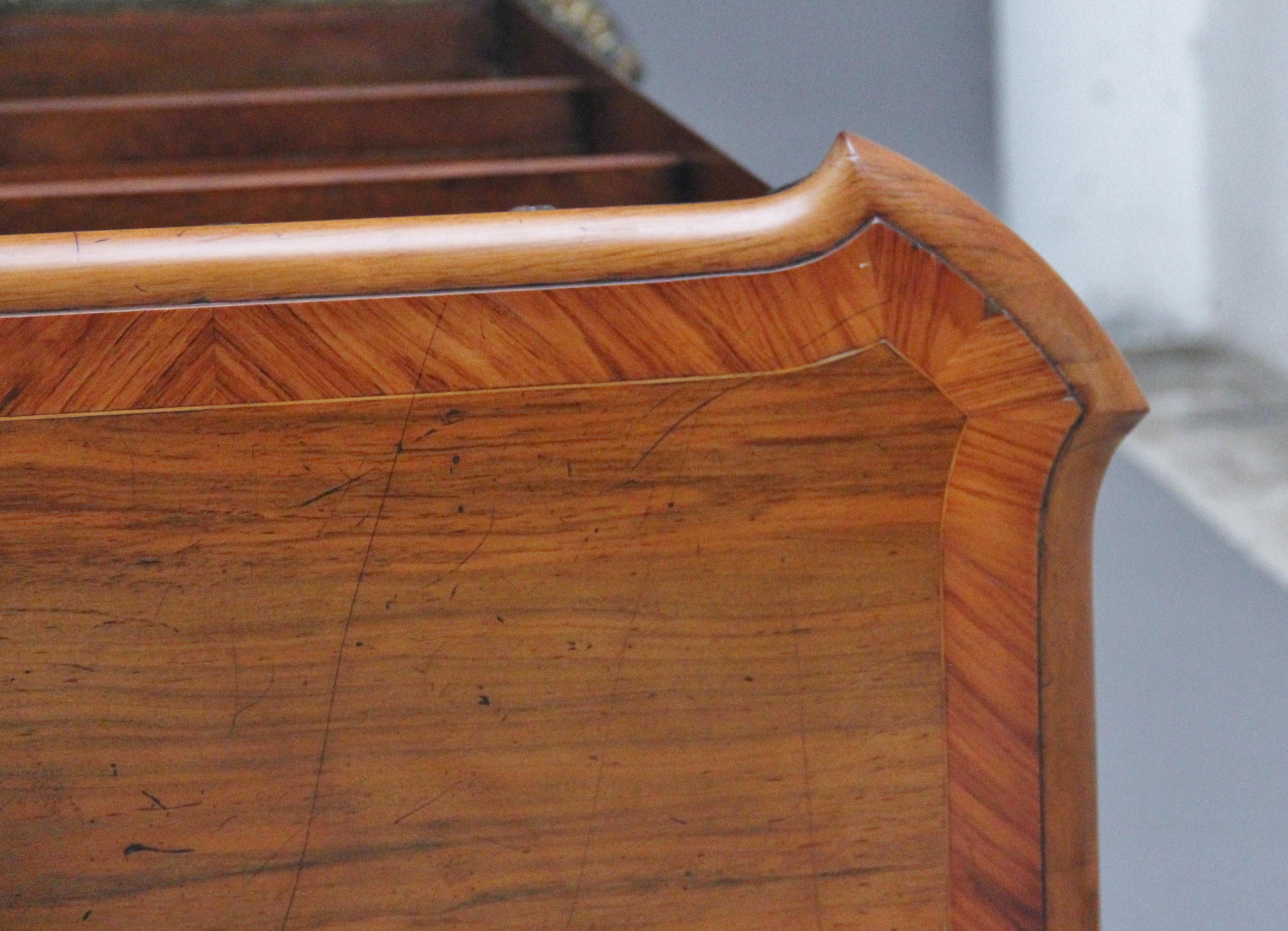 19th Century walnut and ormolu open bookcase by Johnstone and Jeanes For Sale 9