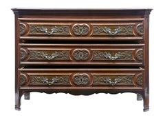 19th Century Walnut and Rosewood French Provincial Commode