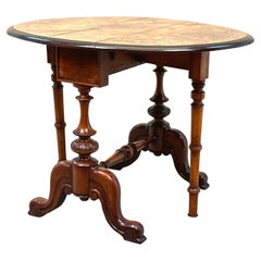 19th Century Walnut Baby Sutherland Table