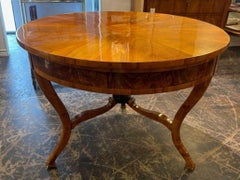 19th Century Walnut Biedermeier Center Table