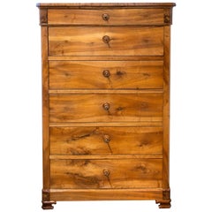 19th Century Walnut Biedermeier Chiffonnier / Chest of Drawers