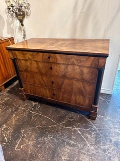 19th Century Walnut Biedermeier Commode