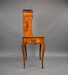 19th Century Walnut Bonheur Du Jour